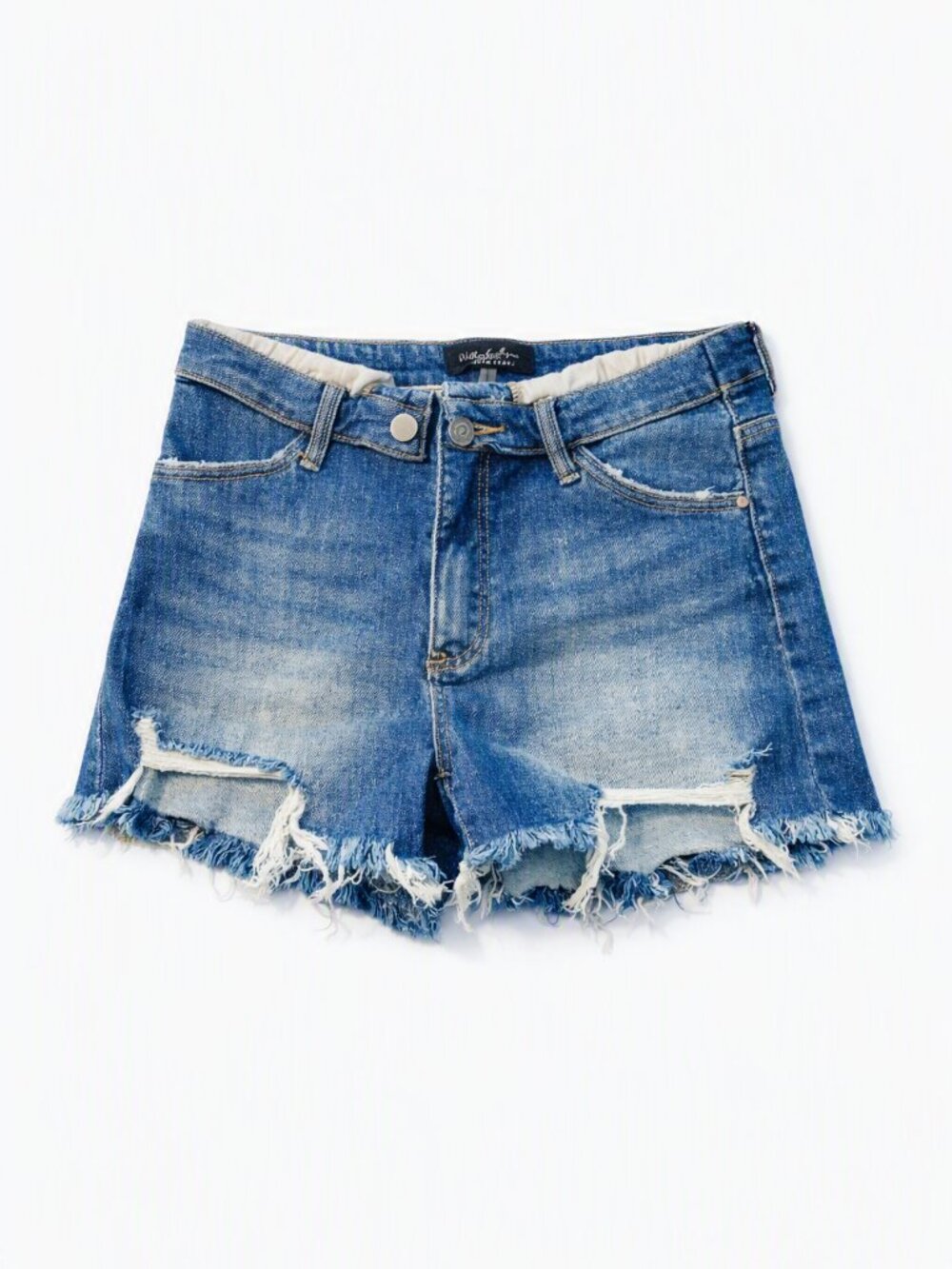 Risen By Willow Boutique Distressed Denim Women’s Shorts - Blue Large